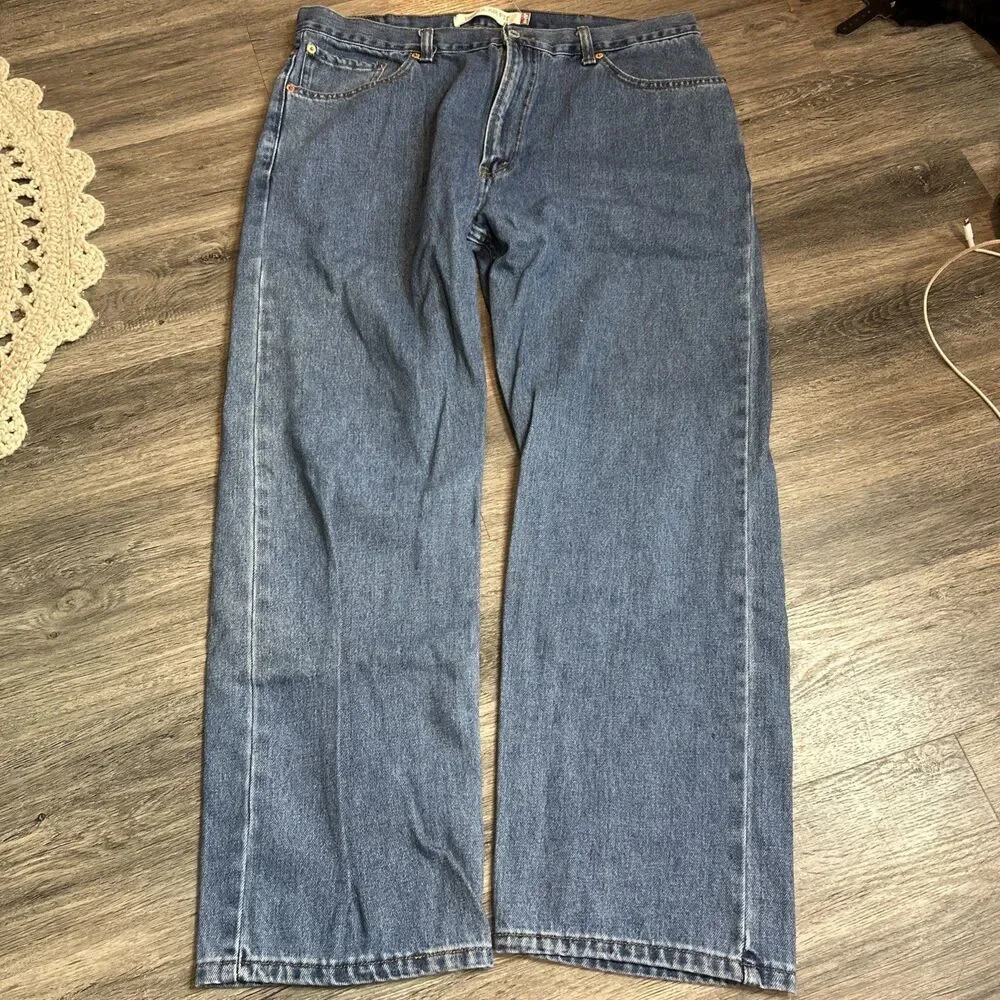 Mens Regular Fit Levis 505 Jeans Classic Medium Wash 40x30 Zip Straight Leg